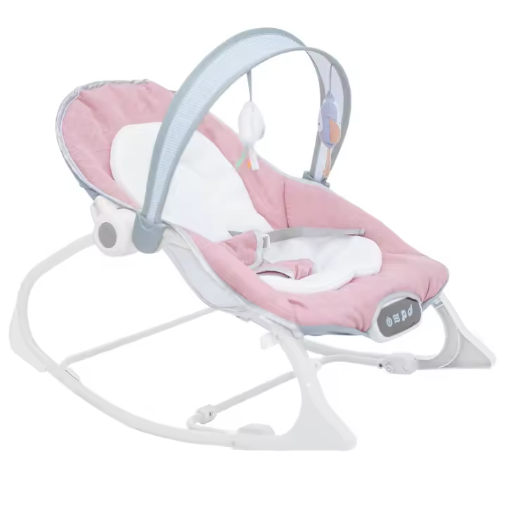 Olmitos- Hamaca multifunción para bebés - Hamaquita 2 en 1 con balancín Mecedora de 0 a 18 kg - vibración y Sonido - Incluye Arco de Juguetes… - 1