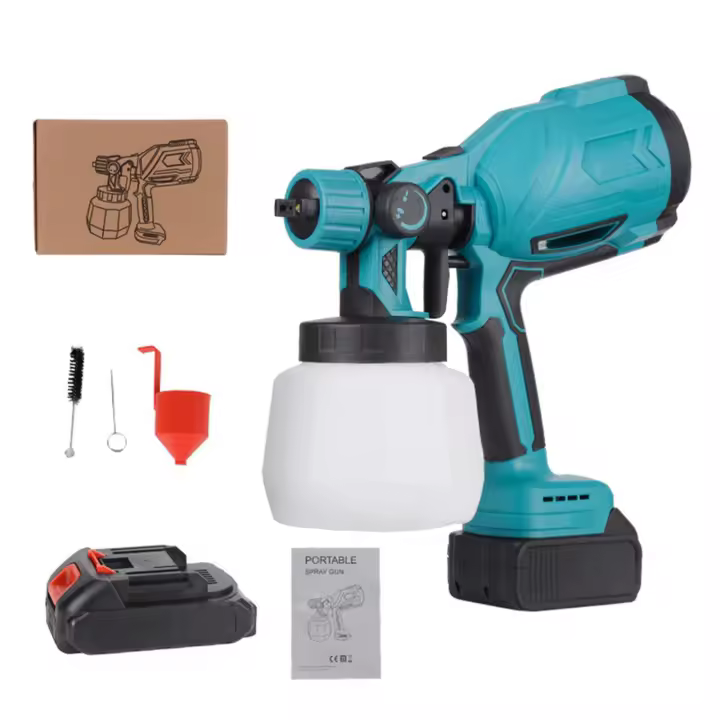 pistola pulverizadora de pintura electrica HVLP, 800ml pistola de pintura para paredes de casa spray pulverizador de agua, boquilla aerografo Muebles de jardín herramientas de pintura prostormer - 1