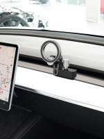 Soporte Universal Para Móvil Compatible Con Tesla Model 3 Model Y Soporte De Teléfono Móvil Con Rotación De 360 Grados Acceso Rápido Aplicación Para Todos Los Teléfonos Móviles - details 1