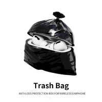 Funda De Bolsa De Basura Divertida Y 3D Para Airpods 1 2 3 pro 4 2024 Con Bluetooth Inalámbrico Protección Para Auriculares Material De Silicona - details 1