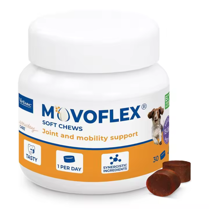 Virbac Movoflex Soft Chews Condroprotector para Perros - Promueve Movilidad Articular - 1