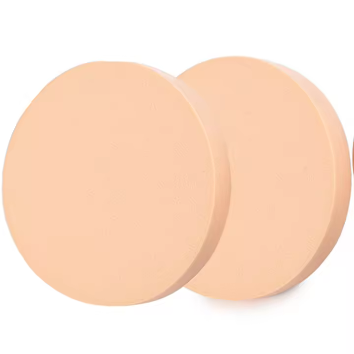 Esponja de maquillaje para cara, esponja redonda, herramienta de belleza suave portátil, accesorios cosméticos de uso seco y húmedo, 6/2 Uds. - 1