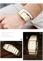 Reloj De Pulsera De Cuarzo Para Hombre WWOOR Moda Nueva Lujo Cuadrado Acero Inoxidable Impermeable Reloj De Mano Masculino - details 9