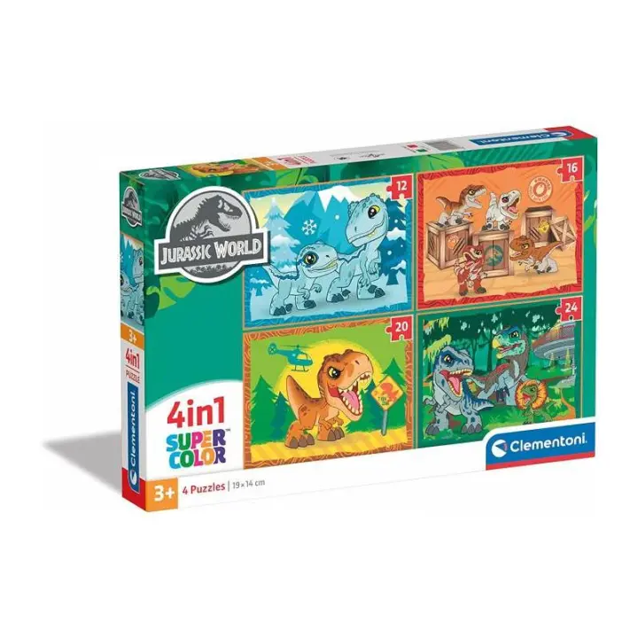 PUZZLE 12-16-20-24 PIEZAS JURASSIC WORLD DE CLEMENTONI - 1