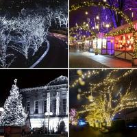 Luces De Cadena Solar LED 50-300 IP67 Impermeables Con Hilo De Cobre Para Jardín Decoración Navideña 8 Modos Luz De Navidad Twinkle - details 6