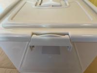 25L- Caja de Almacenaje 25 litros plástico de alta calidad, reutilizable y reciclable resistente 36 x 42 x 25 - details 7