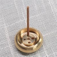 Soporte De Incienso Con Nueve Agujeros De Flor Mini Loto De Cobre Quemador De Incienso Para Casa Estilo De Té Sandálias Base Para Madera De Sándalo - details 18