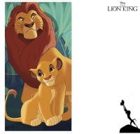 Toalla para Playa Piscina Rey Leon Disney Oficial 70x140cm infantil de microfibra para niños - details 1