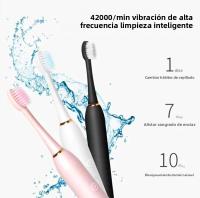 Brauseador Eléctrico Ultrasonido Automático Inteligente Para Adultos Cepillo De Dientes Con Múltiples Modos De Limpieza Impermeable Fácil De Transportar Con Cepillo Suave De Piel De Oveja Ultra Fina - details 4