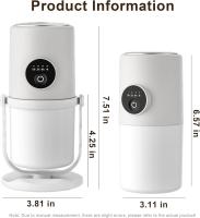 Pequeño Humidificador portátil - Humidificador de niebla fría con soporte giratorio de 360 °, luz nocturna de calentamiento de atenuación gradual, función de cronómetro de 2 / 8 horas, mini Humidificador para dormitorios, plantas, oficinas y automóviles - details 1