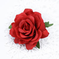 Rosa De Seda Alta Calidad 10CM Para Decoración De Casamiento Hogar Navidad Accesorios De Boda Flores Artificiales DIY Broche - details 8