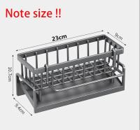 Organizador De Fregadero De Cocina Estante De Drenaje Auto Soporte Para Esponja Y Toalla De Tela Filtro De Cesta De Plástico ABS Grueso - details 0