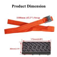 2PCS Cadenas De Nieve Para Coche SUV Traction Boards Offroad Reemplaza Placas De Recuperación Para Neumáticos Enfriados En Hielo Barro Sandía Para Carretera - details 5