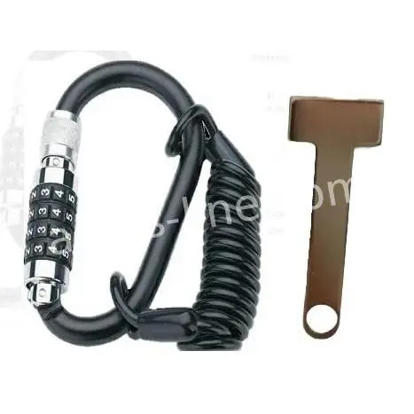 "Candado antirrobo para casco, Cable de acero, contraseña, combinación de 4 dígitos DTO 43% OFERTA 16€ - 1