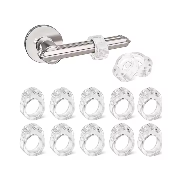 CA Topes de puerta Direct Power SARL, 6 piezas, de PVC, de silicona, para manija de puerta - 1
