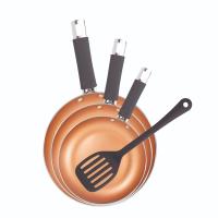 Set de 3 sartenes San Ignacio Optimum Copper 20/24/28cm (2 con tapa) - Aluminio prensado antiadherente - Apto para inducción - details 29
