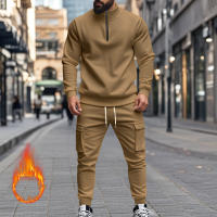 Conjunto Deportivo Casual Para Hombres Verano Otoño Invierno Con Cierre De Cremallera Y Veludo Tejido De Poliéster Talla S a XXXL - details 111