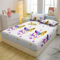 Sábana Ajustable Moderna Y Sencilla Con Estampado De Mariposa Mate Para Dormitorio Cubierta De Cama De Poliéster 100% - details 2
