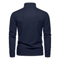 Camisa Polo Para Hombre AIOPESON 2023 Con Bordado De Ciervo Manga Larga Color Sólido Estilo Casual Business Anti-Shrink - details 2