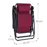 1 ó 2 Tumbonas de playa, Jardín, Piscina Almalux® Zero Gravity reclinable y plegable, de gravedad cero, Máximo confort y estabilidad con cojín extraíble y ajustable en altura (Cabeza ó lumbares) ó Mini Nevera Vintage: Estilo Retro para tus Aventuras - details 1