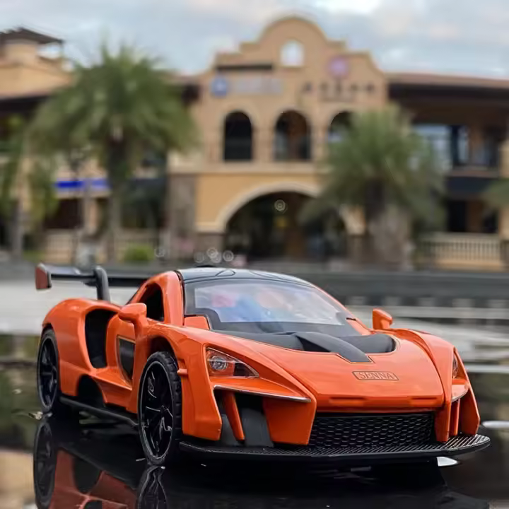 McLaren Senna De 1:32 Coche Deportivo Modelo Metálico Juguete De Colección Con Sonido Y Luz Para Niños Simulación Vehículos Diecast - 1