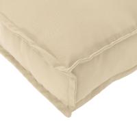 Cojín exterior vidaXL Juego de 6 Beige Poliéster 40 x 40 x 8 cm - details 6