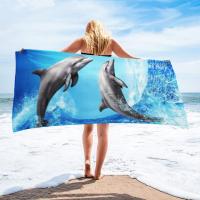 Toalla De Playa Absorbente Y Secado Rápido Microfibra Toalla De Yoga Deportiva Para Natación Tamaño 70x140CM Impresión De Playa - details 15