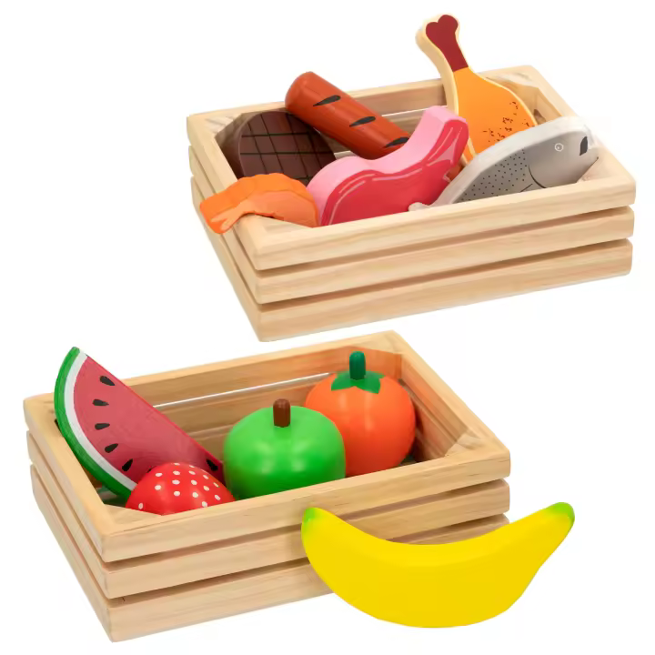 WOOMAX Cajas con alimentos de madera - 1