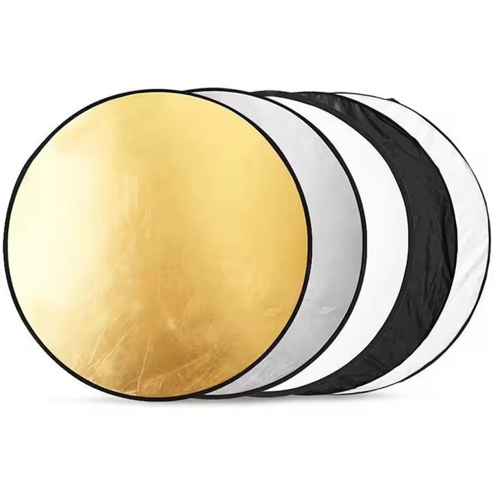 Estudio Fotográfico Portátil 5 En 1 Diffusor De Luz Reflectante Collapsible 60cm 80cm 110cm Para Exterior Forma Oval - 1