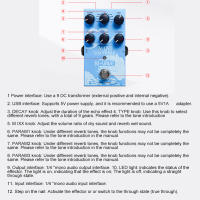 Pedal De Efectos M-vave Mini Universo Reverb Digital Analogico Para Guitarra Y Bajo Eléctrico 9 Sonidos De Reverb Pedal Puro Para Música Eléctrica - details 8