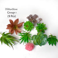 9/6PCS Plantas De Suculentas Artificiales Para Decoración De Hogar Cactus Miniatura Realista Texturizada Falsa Planta Para Exposición Y Regalo - details 0