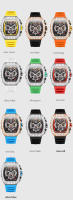 Reloj De Lujo Para Hombre ONOLA Diseño De Moda Con Diamantes Inlaidos Resistente Al Agua Mecánico Automático Material De Correa De Silicona - details 11