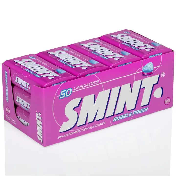 Smint Tin Fresa/ Limón/menta/Hierbabuena / Bubblefresh/vitamina-c  12 unidades de 35 g - 1