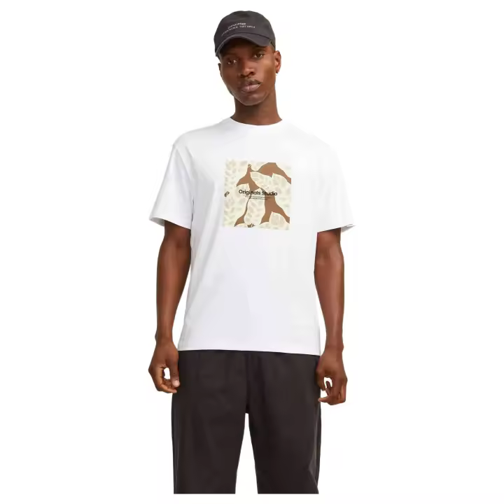 Camiseta de Manga Corta Jack&Jones Jorsequoia para hombre en color blanco - 1