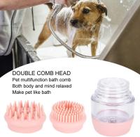 Cepillo de baño para mascotas, cepillo de baño para mascotas de silicona suave, cómodo peine de ducha de masaje, aseo ligero para Gatos Perros conejos - details 3