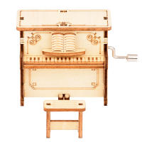 Caja De Música De Madera DIY Para Niños 2024 Puzzle 3D De Reloj Y Pluma Musical Caja De Desafío Geométrico Unisex - details 8