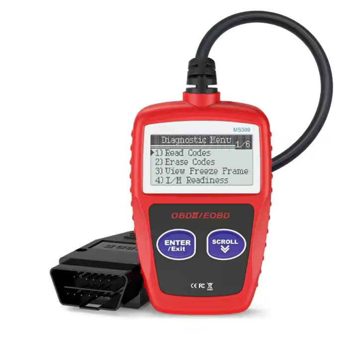 MS309 OBD2 Tester De Coche Lector De Tarjeta Diagnóstico De Fallas Del Automóvil Herramienta De Lectura Y Análisis De Sistemas De Inyección Y Control - 1