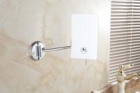 Espejo De Baño Con Ampliación 3X Espejo De Maquillaje Para Pared Espejo Cosmético Plegable Cuadrado De 8 Pulgadas Con Brazo Doble Acero Inoxidable Moderno Para Dama - details 3