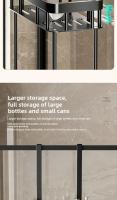 Estante De Baño Sin Perforar Organizador De Toallas Colgante Para Puerta De Ducha Espejo De Baño Almacenamiento De Artículos Para El Hogar - details 7