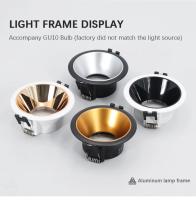 Soporte De Bombilla MR16/GU10 10PC Base Rimless Para Iluminación Puntos Fijación Fijación En Techo Recorrido Bracket De Marco - details 0