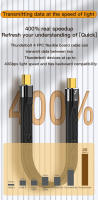 Cable Thunderbolt 4 Tipo-C a Tipo-C USB4.0 40Gbps Transmisión De Datos USB-C FPC 8K@60Hz Para MacBookPro Carga Rápida 100W - details 3