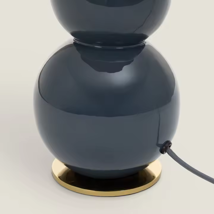 Ledkia Lámpara de Mesa Metal Onkar Azul - 1