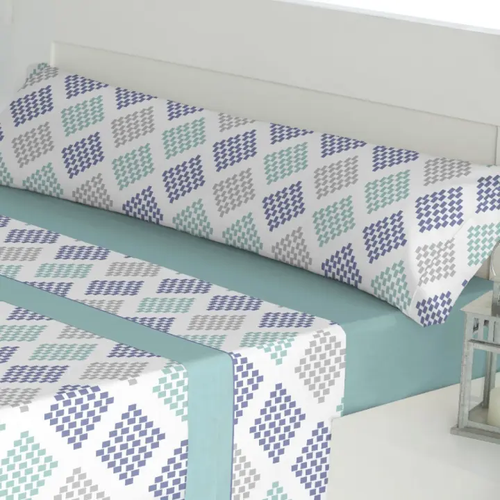 KYTZIAS - Juego de Sábanas Verano Tacto Extrasuave. Juego de cama 3 Piezas Microfibra. Sábanas de Verano de colores. Ropa de cama lisa y suave. Estampados modernos para cama de 90, 105, 135 y 150 cm. - 1