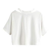 Camiseta De Mujer Con Estampado Kawaii Pink Anime Graphic Casual Punk Corta Manga V-Neck Top De Verano Streetwear - details 3