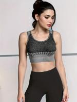 Sujetador Deportivo Para Mujer Running Secado Rápido Antichoque Sin Costuras De Deporte Y Yoga Sin Armadura Colectora - details 4