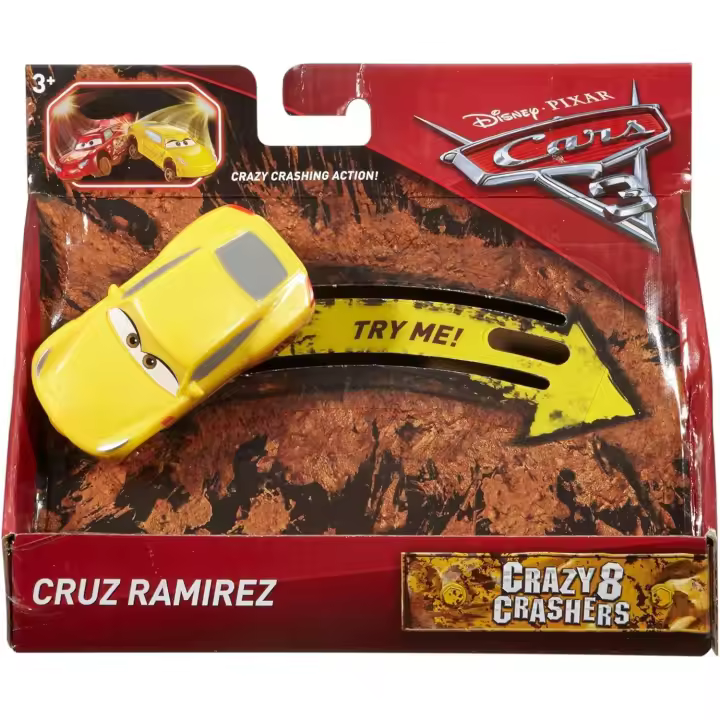 DISNEY PIXAR - Cars 3 - Coche Crazy Cruz - Regalo original - Coleccionable - Edad Recomendada mayores de 3 años - 1
