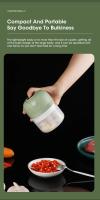 Molinillo Eléctrico De Ajo 250ml Mini Con Carga USB Procesador De Alimentos Para Frutas Verduras Pimienta Picante Herramientas De Cocina - details 4
