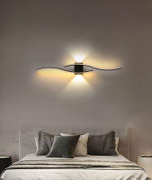 Lámpara De Pared LED Para Interior Decoración Para Dormitorio Negro Blanco Iluminación De Pasillo Balcón Fuente De Luz LED Contemporánea Para Sala De Estar Estudio - details 8