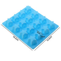 Molde De Silicona JCD Para Hielo Estrellado De 16 Cuadrículas Pentagrama Para Pastel Chocolate Helado Gelatina Galletas Herramientas De Hornear De La Cocina - details 1