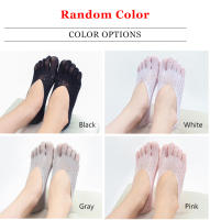 Calcetines De Cinco Dedos Para Mujer En Verano Sección Delgada De Terciopelo Sin Enganches Calcetines De Barco Cruzados Invisibles Para Mujer - details 16